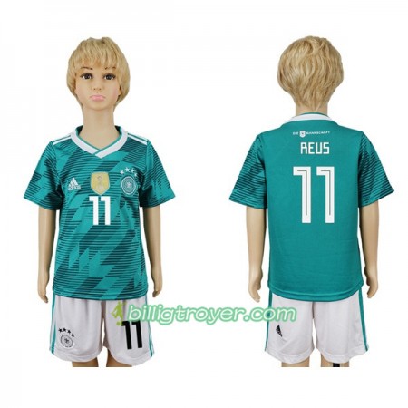 Billige Fotballdrakter Tyskland Reus 11 Barn VM 2018 Bortedraktsett